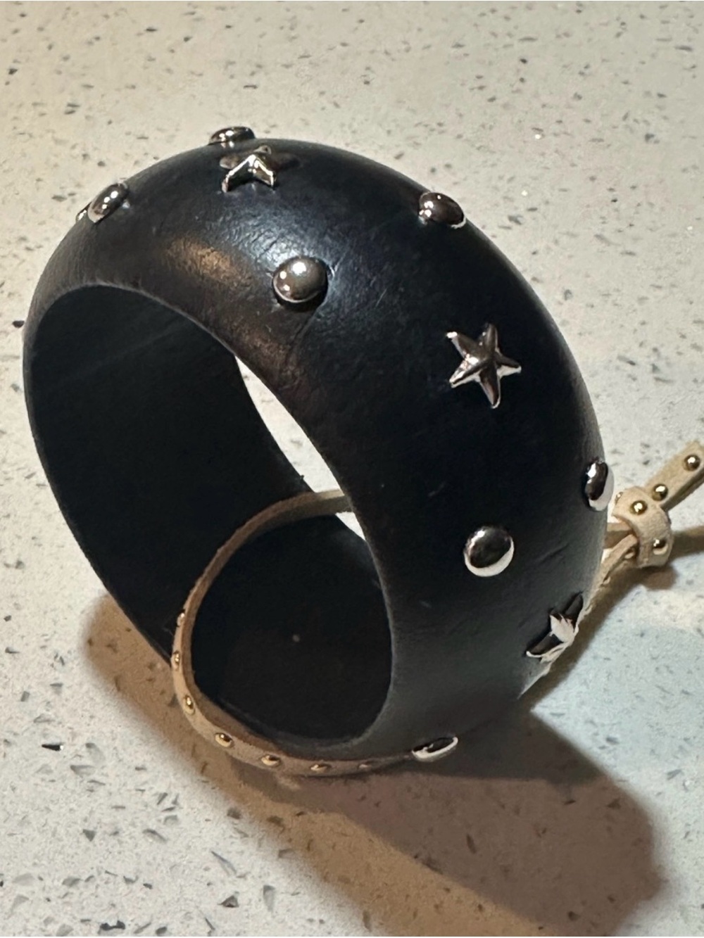 New! Stars & Dots studded wooden bangle bracelet by urban outfitters/ NWT